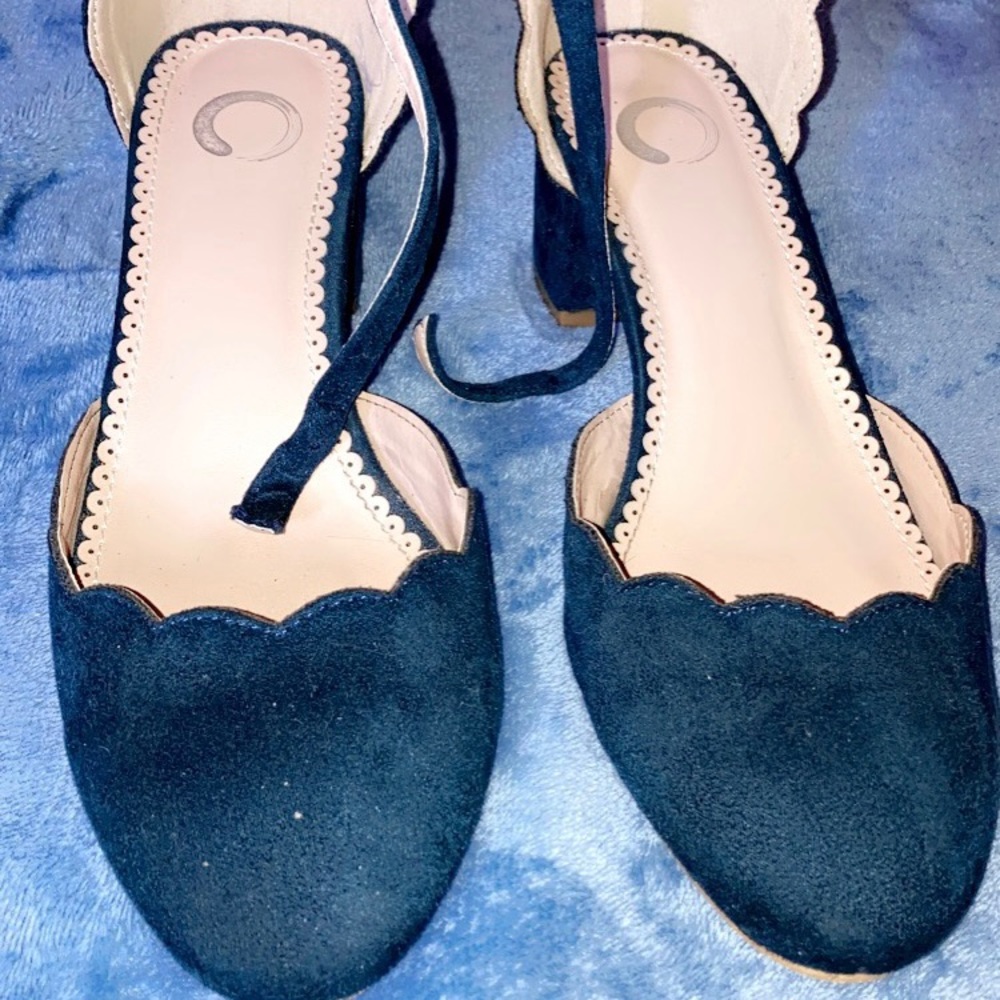 Blue Heels, size 8.